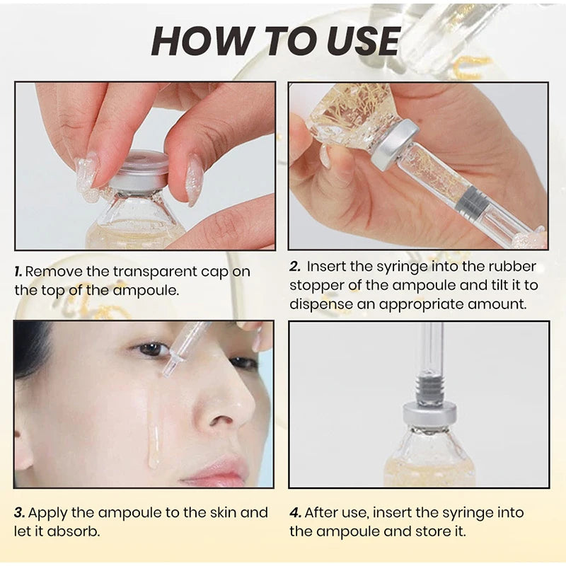 PDRN Salmon DNA Serum Ampoule Repair Renew Skin Brighten Tone Facial Essence Hydrating Nourishing Firming Skin Care Treatment