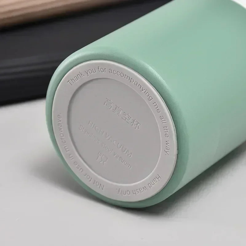 Coffee Thermos Stainless Steel Vacuum-Insulated Water Bottle  Insulated Bottle with Cup for Hot & Cold Drink Outdoor Travel Mug
