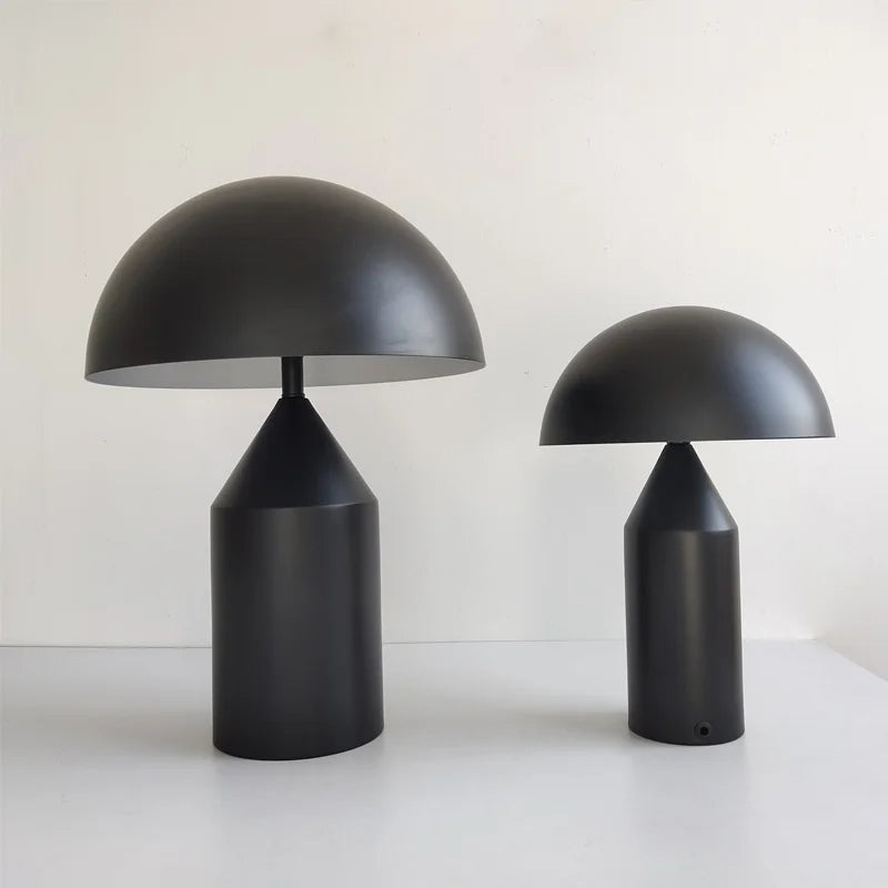 Oluce Atollo Lamp Modern Creative Mushroom Lamp for Bedroom Study Living Room Decoration Gold White Black Bedside Table Lamp