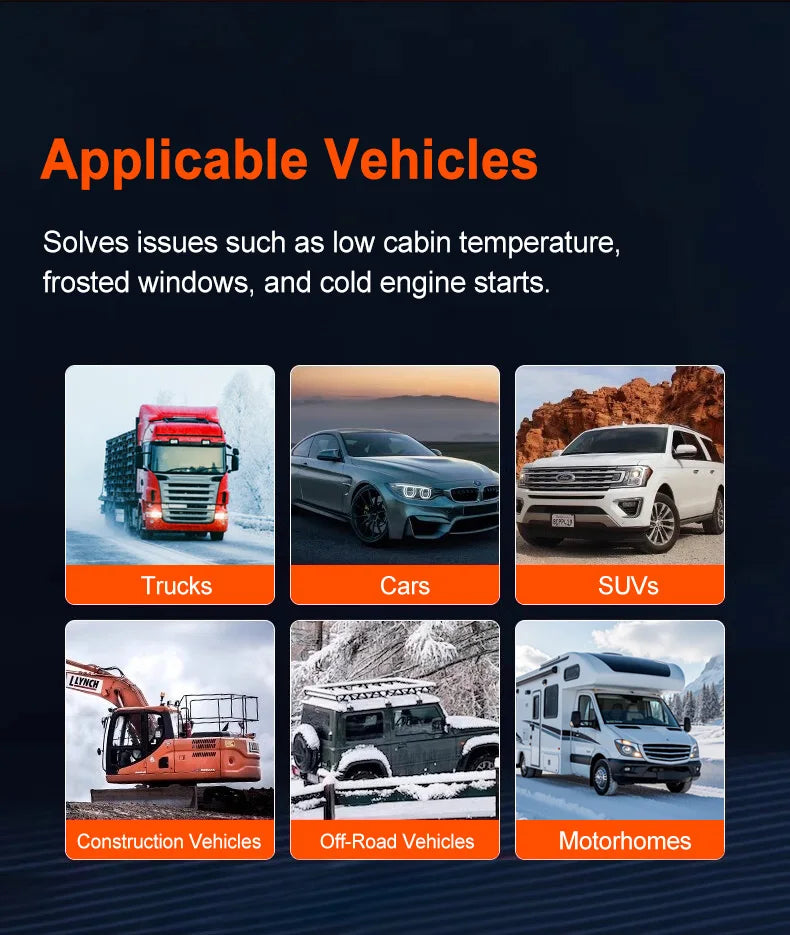 New 12V 24V Diesel Air Heater 5kw Diesel Parking Heater For Boats Caravan Rv Camper Bus Truck With Lcd Display Remote