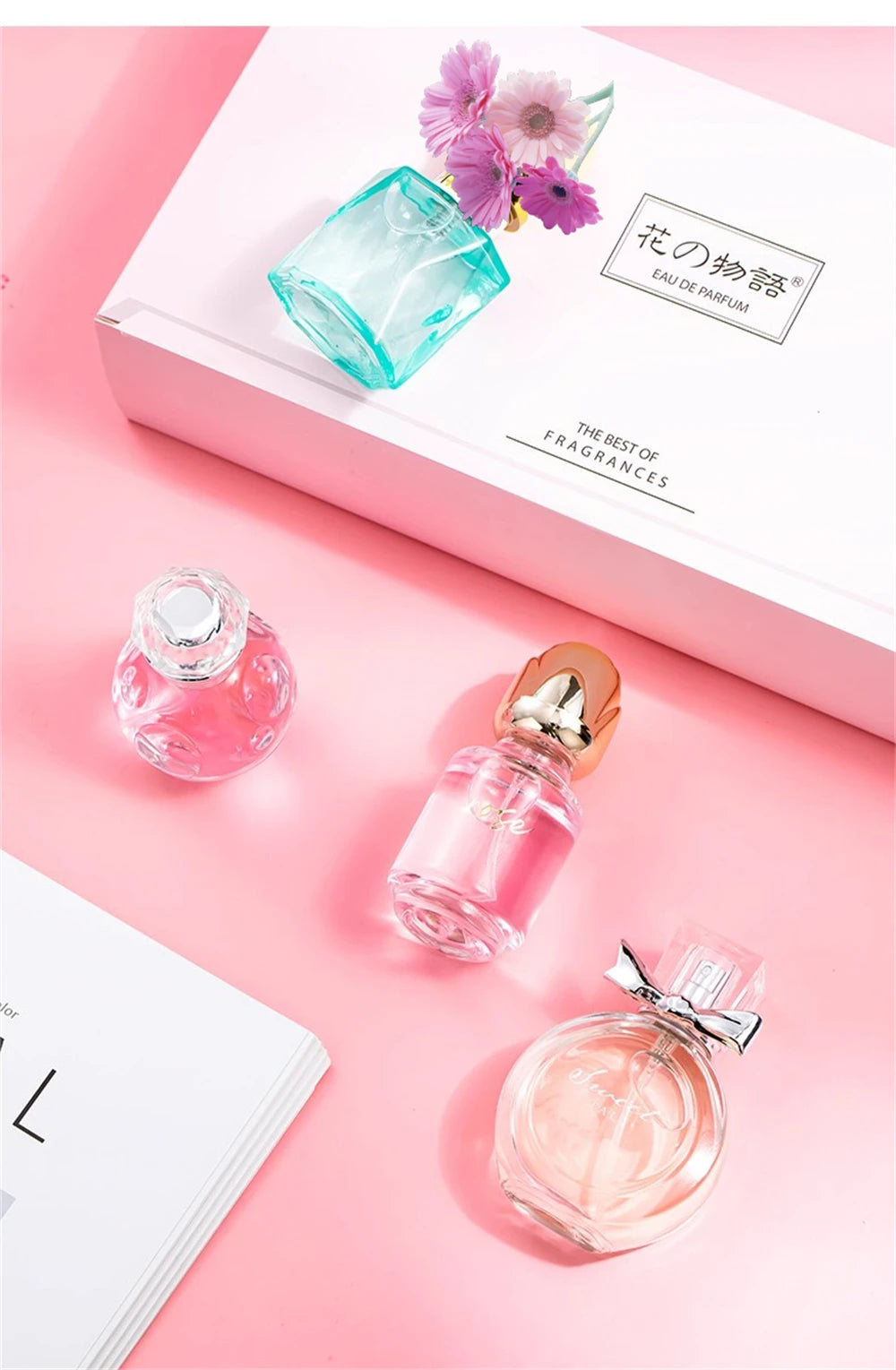 Original Brand Perfume Women Eau De Parfum Femme 100ml Importados Perfumes And Colognes Floral Scent Spray Gift Box 4Pcs Set