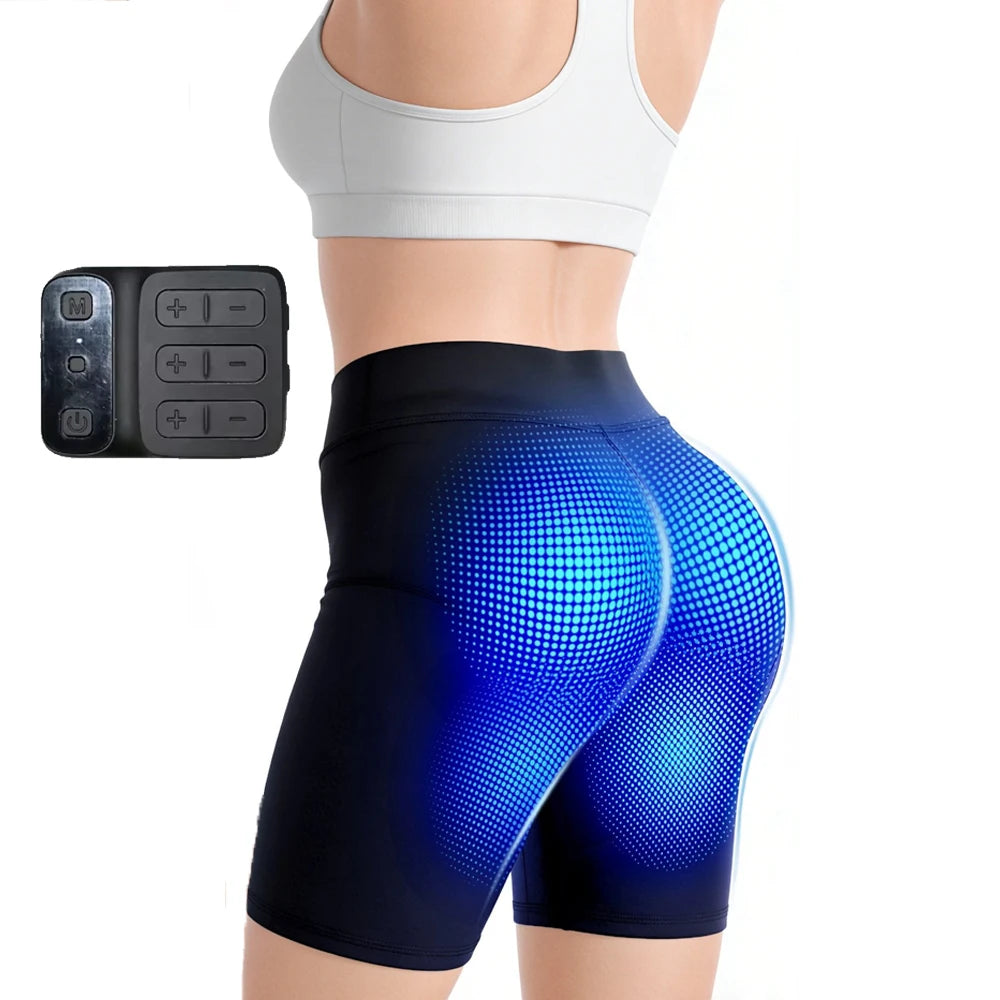 EMS Workout Shorts Electric Muscle Stimulator Yoga & Fitness Pants for Glutes Abdomen Pelvic Floor Training Body Sculpting Wear