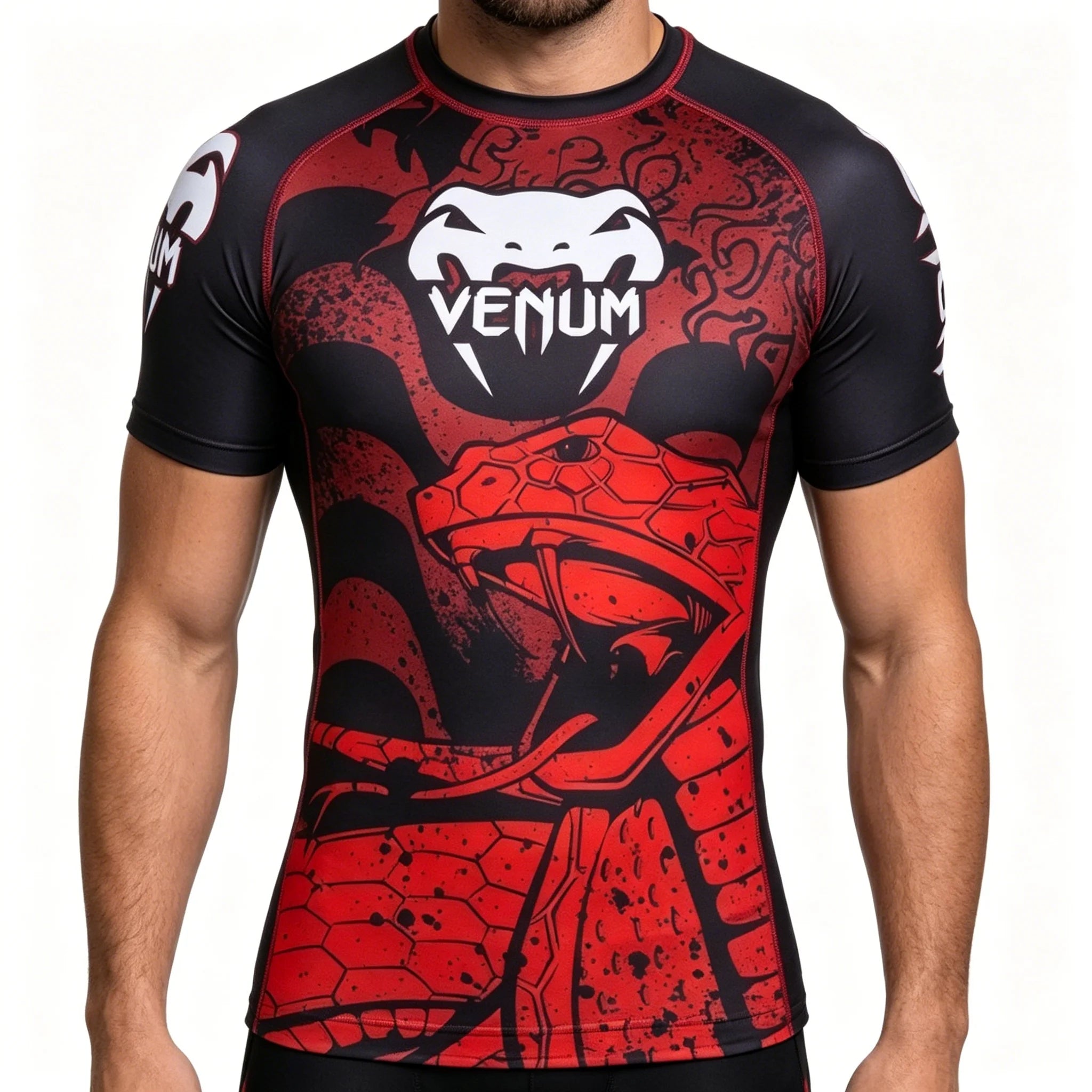 Men's Sports Compression Short-sleeve T-shirt Quick-dry Breathable Gym Training Top