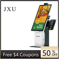 For Supermarket Restaurant 21.5 Inch Self Service Kiosk Touch Screen POS Terminal Vertical Ordering Machine with QR Code