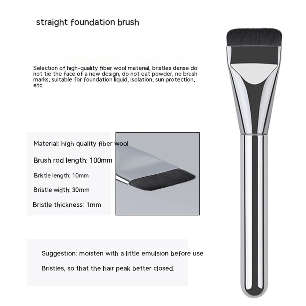Ultra Thin Foundation Brush Lightweight and Thin Face Contour Brush Flat Contour Brush Blending Foundation Cream Makeup Brushes