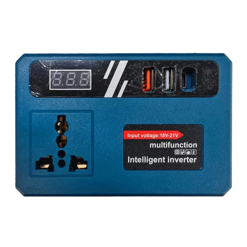 1-Piece 18V DC To 220V AC Power Inverter For Battery, Compatible With 18V/21V Battery Systems – New Power Supply Unit
