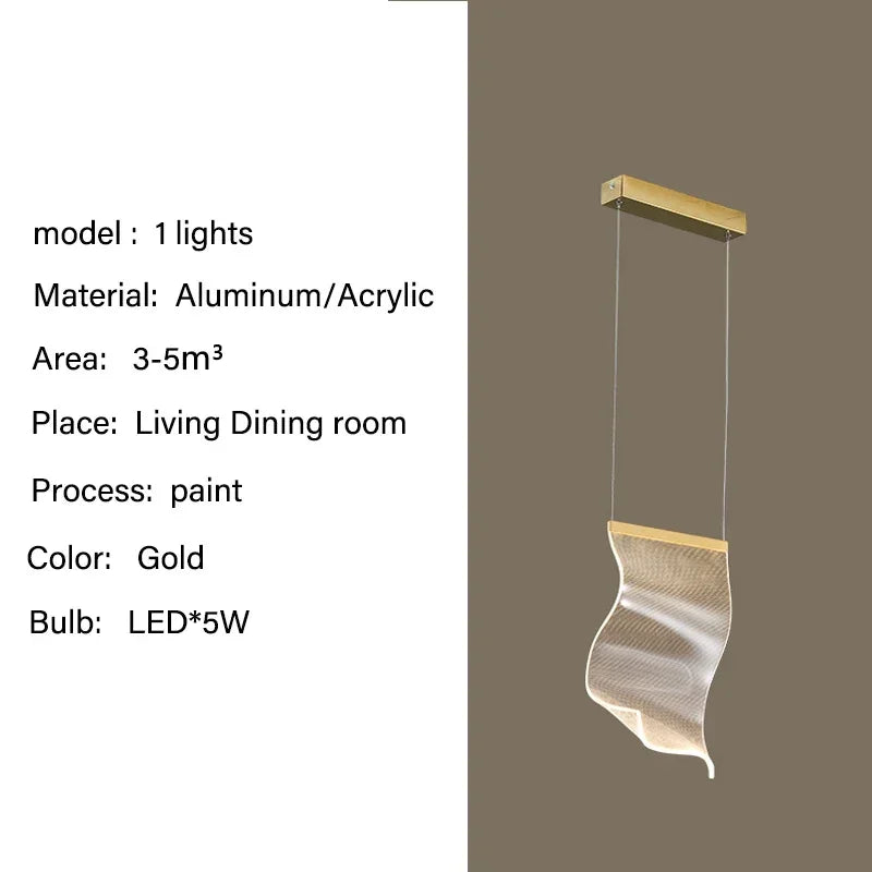 Modern LED Pendant Lights Living Dining Room Lighting Lustre Decor Chandelier Indoor Villa Duplex Stairs Hanging Lights Fixture