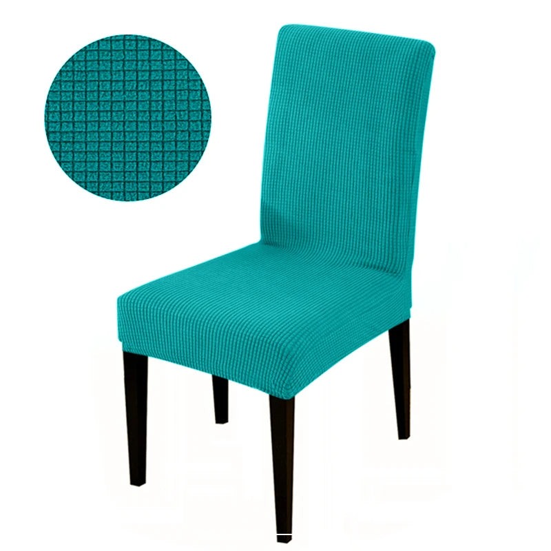 Chair cover with back Jacquard Fabric Universal Size Cheap Chair Cover Big Elastic Chair Covers Chair For kitchen Living Room