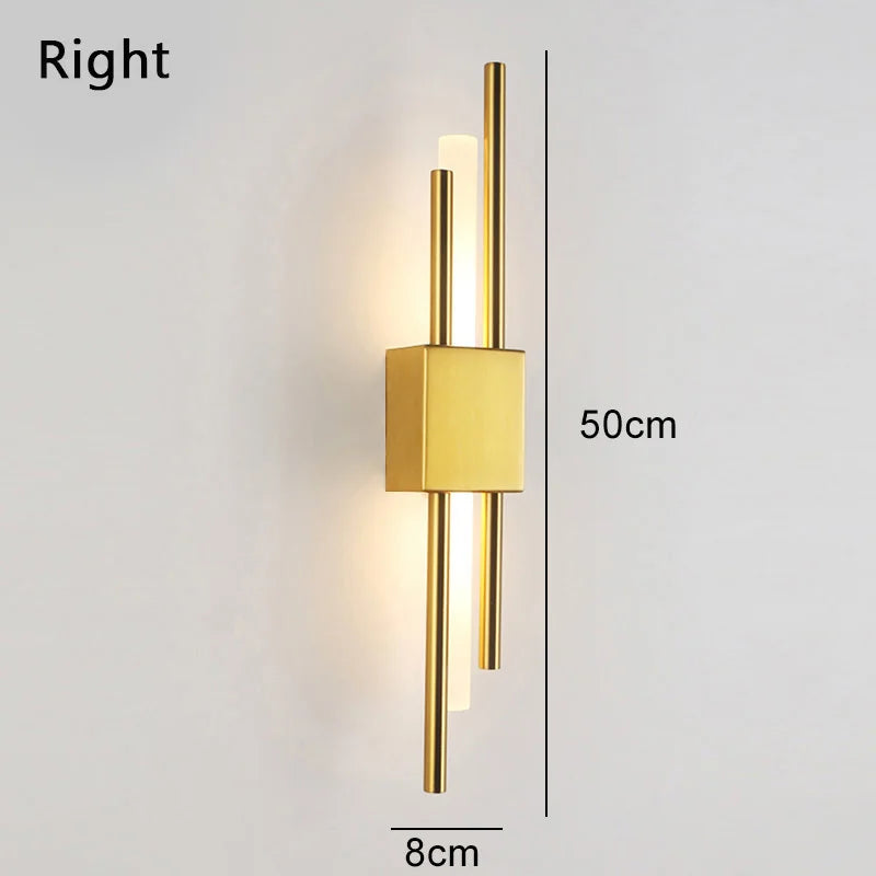 Modern luxury LED wall lights, living room, bedroom, staircase, background wall decoration, wall lights, bedside study lights