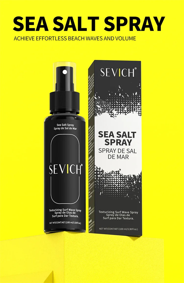 100ml Natural Sea Salt Spray for Men Salt Water Hair Mist Hair Volumizing Thickness Wave Curls Seasalt Hair Spray Styling Mist