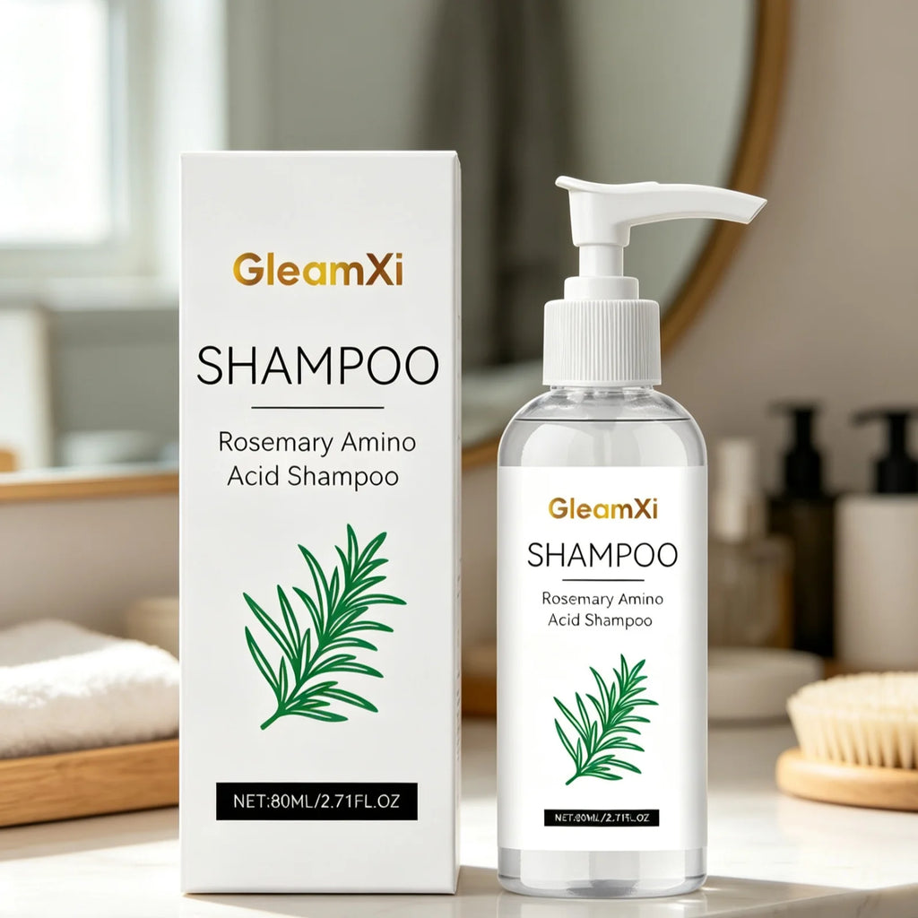 GleamXi Gentle Repair Shampoo Moisturizing Scalp Locking Hair Moisture Anti Frizz Non Irritating Formula Rosemary Hair Shampoo