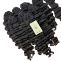 Wholesale Deep Wave Double Drawn Machine Weft Natural Black Raw Vietnamese Human Hair Bundles Soft Curl Weft Extensions