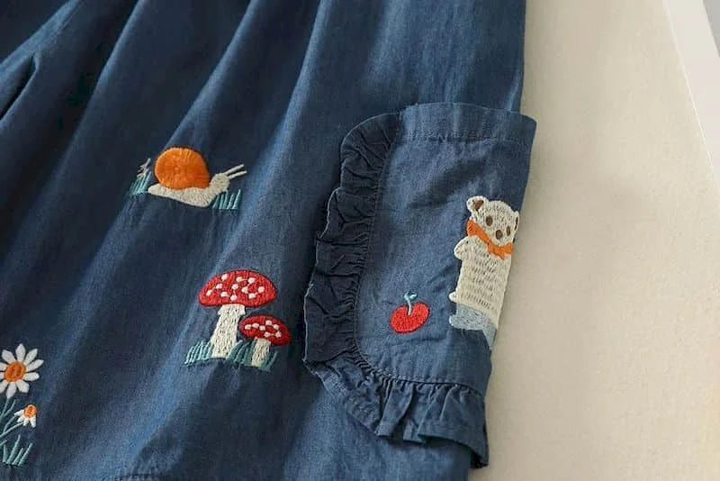 Denim Shorts Women Summer Wear Vintage Drawstring Elastic Waist Ruffle Wide Leg Pants Casual Loose Jean Shorts Women Clothing