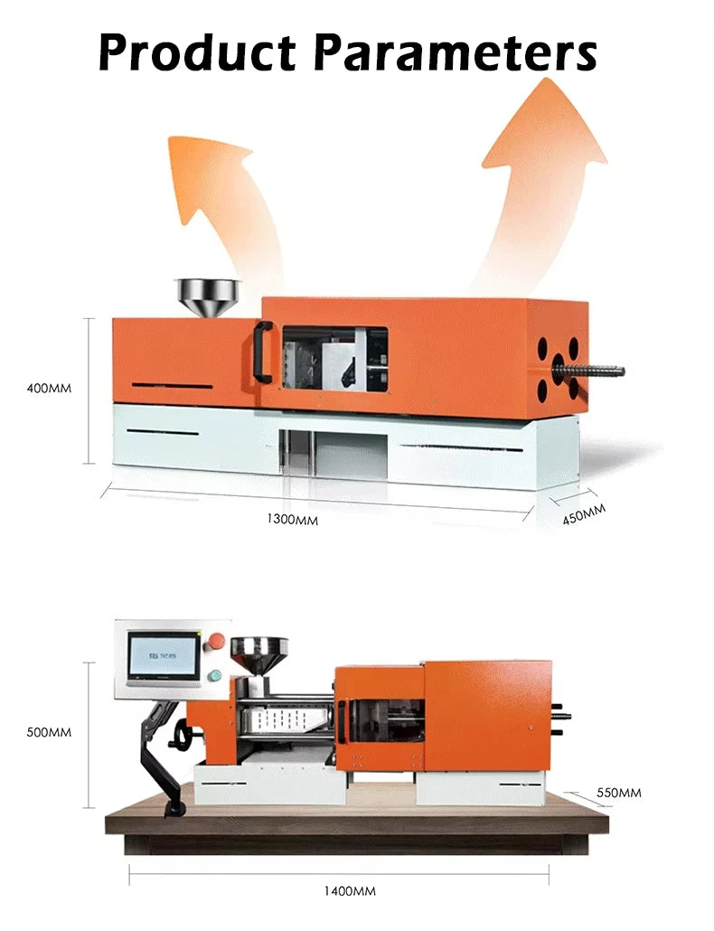 Desktop Small Injection Molding Machine Plastic Plastic Making Machines for Plastic Parts Injection Molding 15-25-35-50-60g OME
