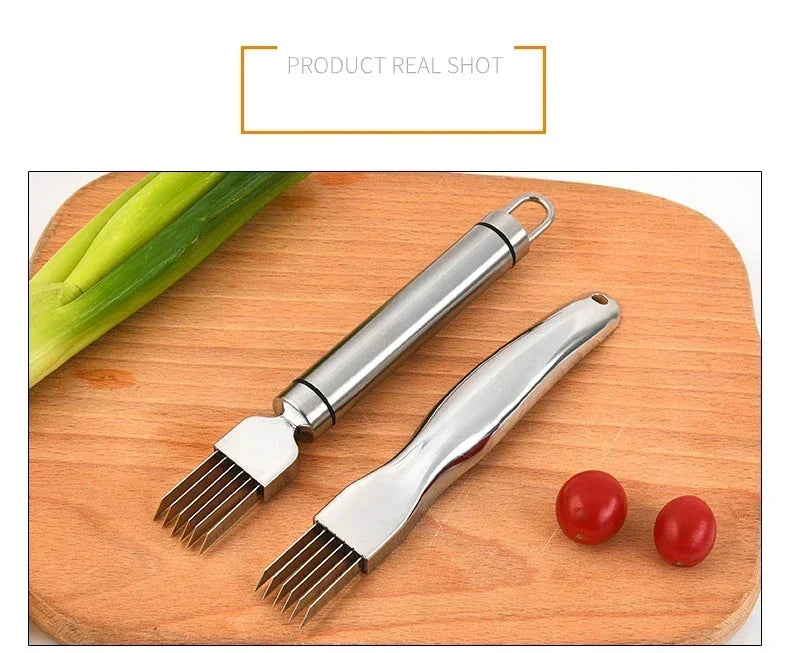 Scallion Cutter Shred Knife Stainless Steel Graters Cutter Knife Scallion Slicer Vegetable Shredders Slicer Kitchen Gadgets