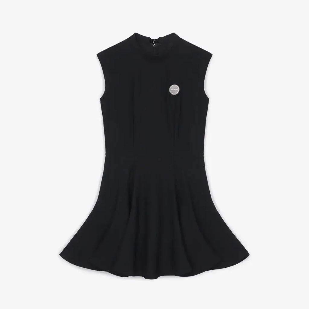 Women Golf Dress Summer Sleeveless Black Sports Dresses Outdoor Slim Fit Sexy Beige Black Outfit Women Clothing