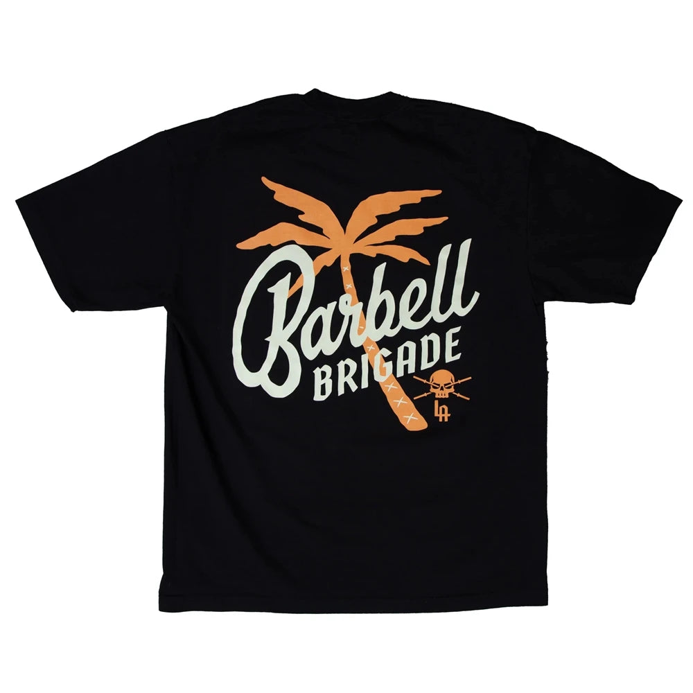 Clearance Sale BARBELL Men Running Sport Cotton T-shirt Gym Fitness Skull Print Shirt Summer Jogging Training Tee Tops