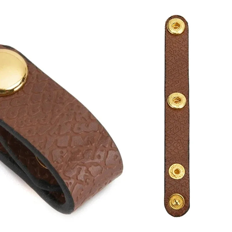 Leather Bag Handle Fixed Buckle For Longchamp Tote Bag Shoulder Strap Fixing Clip Adjustment Shorten Buckle Bag Accessories