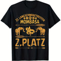 Men'S Fun Long Tail Conference Mombasa Carnival Mallorca T-Shirt Suitable for Men and Women Parents and Friends Black