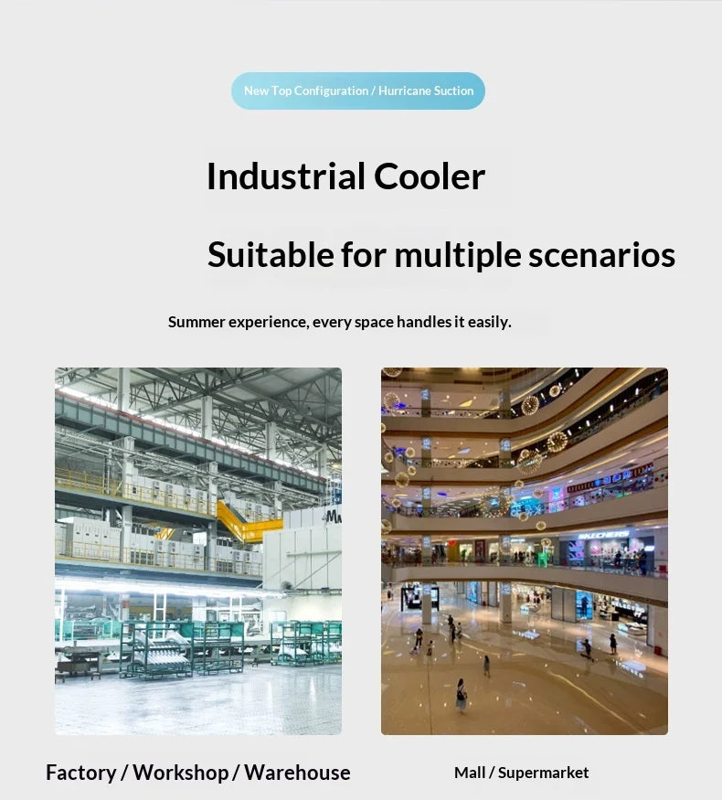 Portable Water Cooling Air Cooler, High Air Volume, for Home & Commercial Us
