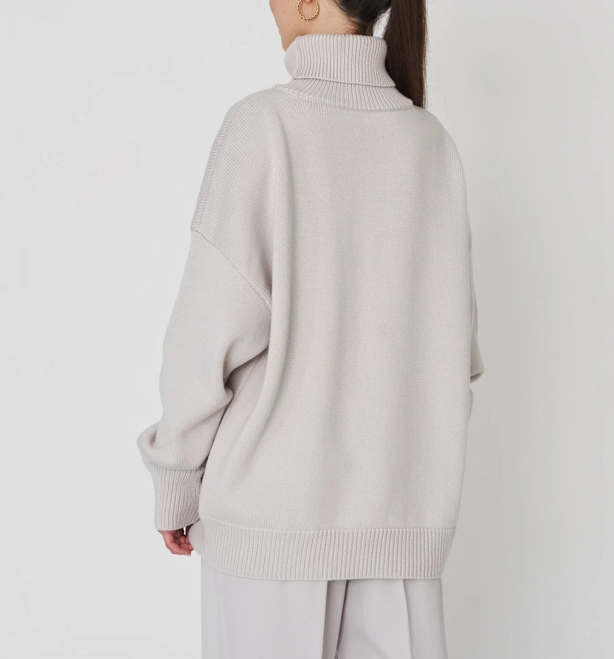 Bornladies Women Turtleneck Sweater CHIC Autumn Winter Thick Warm Pullover Top Oversized Casual Loose Knitted Jumper Female Pull