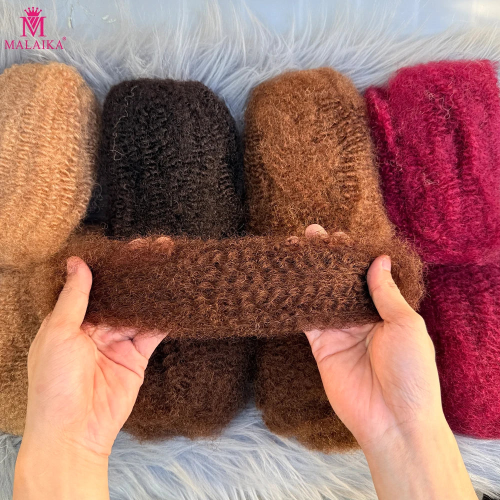 4C Afro Kinky Curly Bulk 10-18Inch 30g/50g Pack Crochet Human Hair Extensions No Weft Brazilian Remy Bulk for Locs Braiding Hair