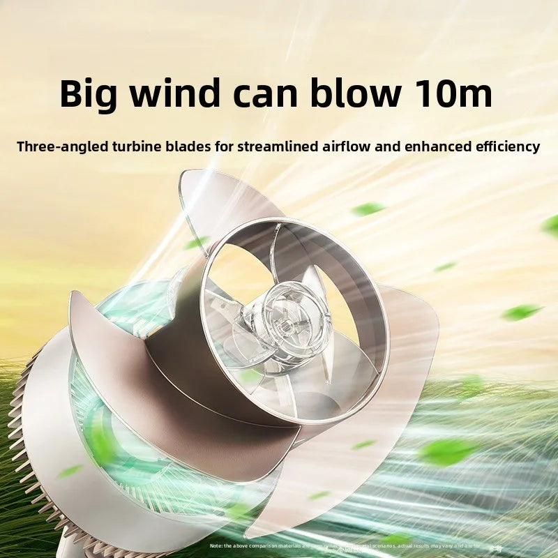 Air Circulation Fan Silent Electric Fans High Wind Floor Portable Fan Powerful Energy-saving Fan Cooling with Atmosphere Light