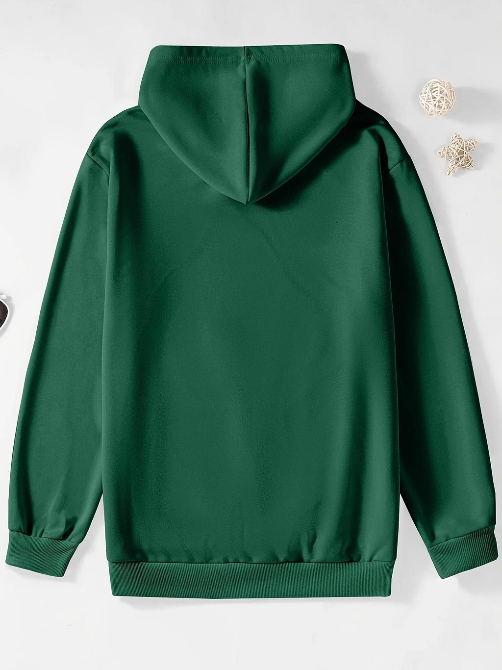 Men's autumn and winter casual fashionable loose hooded sweatshirt Paris letter printed long sleeved warm pullover