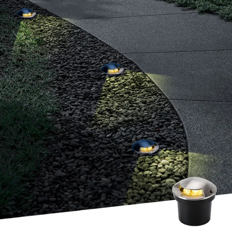 Outdoor Lighting 10W 6W 3W Garden Yard Step Stairs Floor Deck LED Recessed Inground Lamps LED Underground Spotlight AC220V 110V