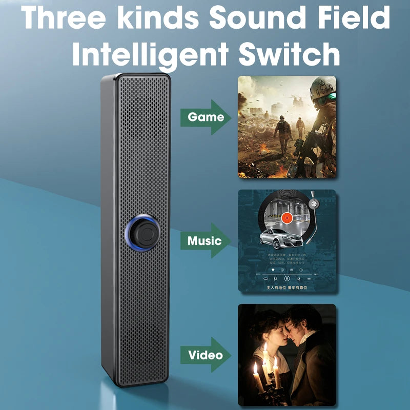 Home Theater Sound System Bluetooth-compatible Speaker 4D Surround Soundbar Computer Speakers For TV Soundbar Box Subwoofer
