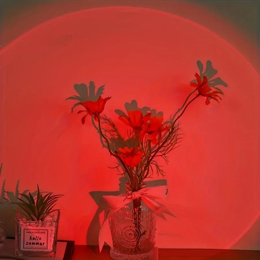 LED Sunset Lamp Sunset Atmosphere Nightlight Living Room Bedroom Desktop Decorative Lights