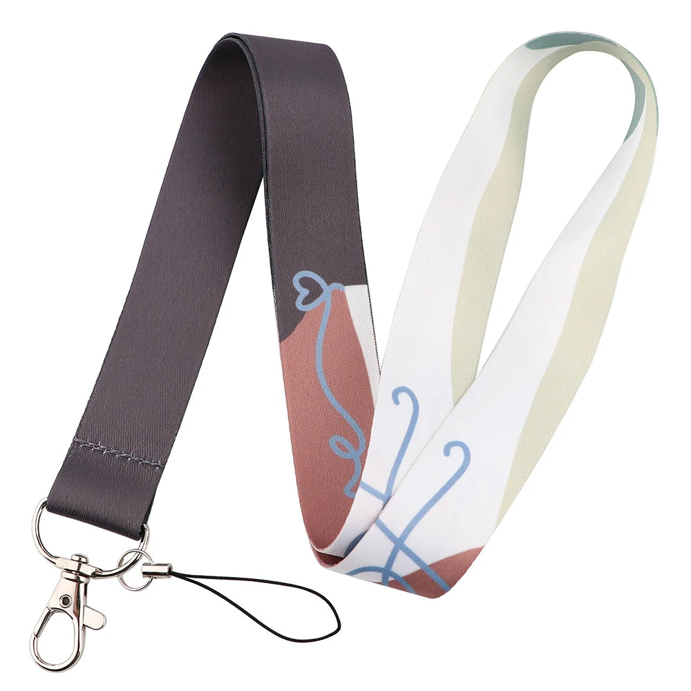 100 Designs Cute Art Lanyard for Keys Chain Badge Holder ID Credit Card Pass Hang Rope Lariat Mobile Phone Charm Accessories