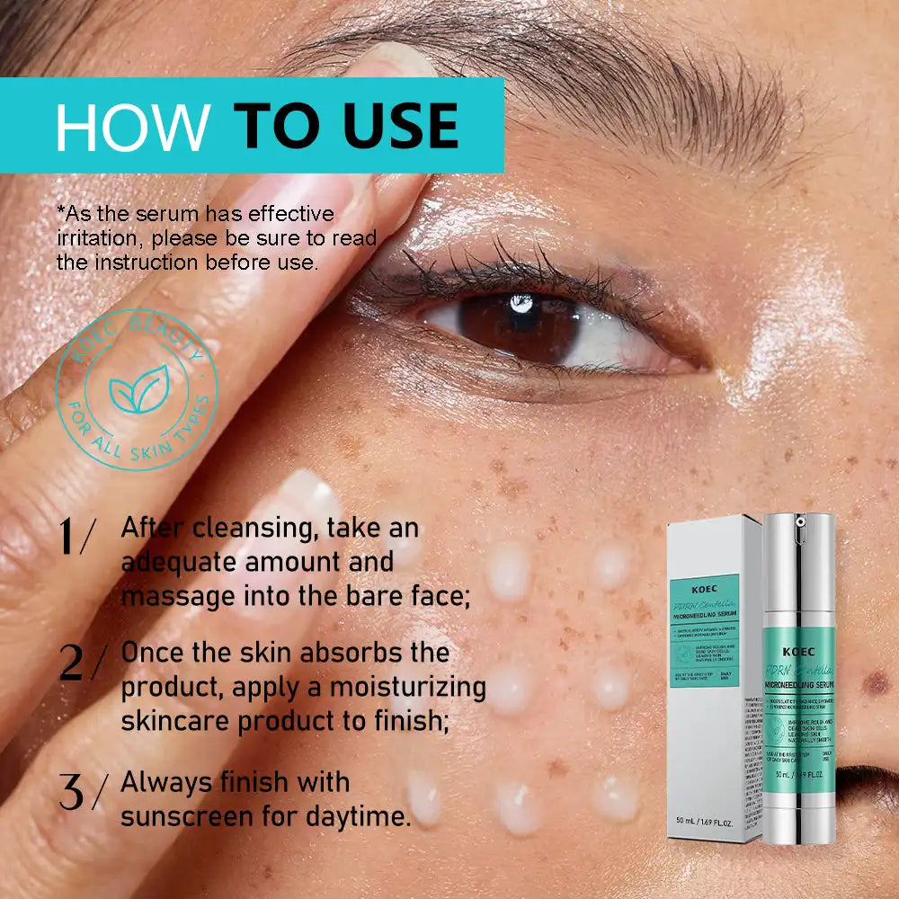 50ml KOEC PDRN Centella Microneedling Serum Moisturizing Brightening Smoothing Firming RefRefining Texture Glutathione Skin Care