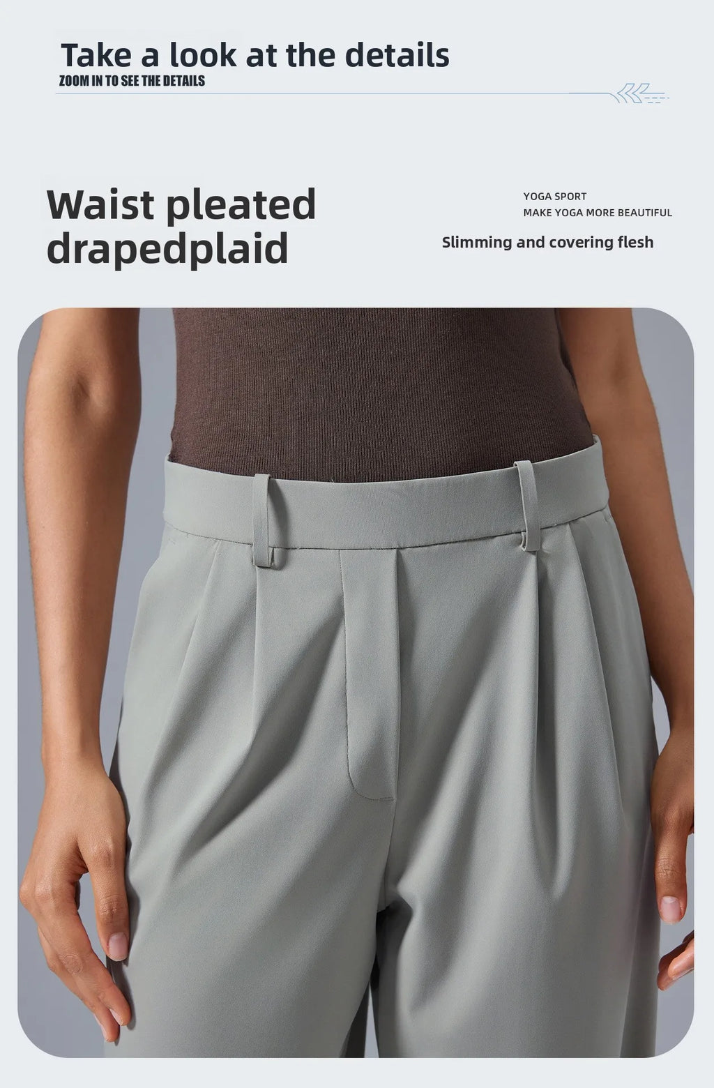 Women's Slimming Wide Leg Pants Loose Fit Breathable Thin Straight Tube Casual Sports Pants Versatile Comfortable