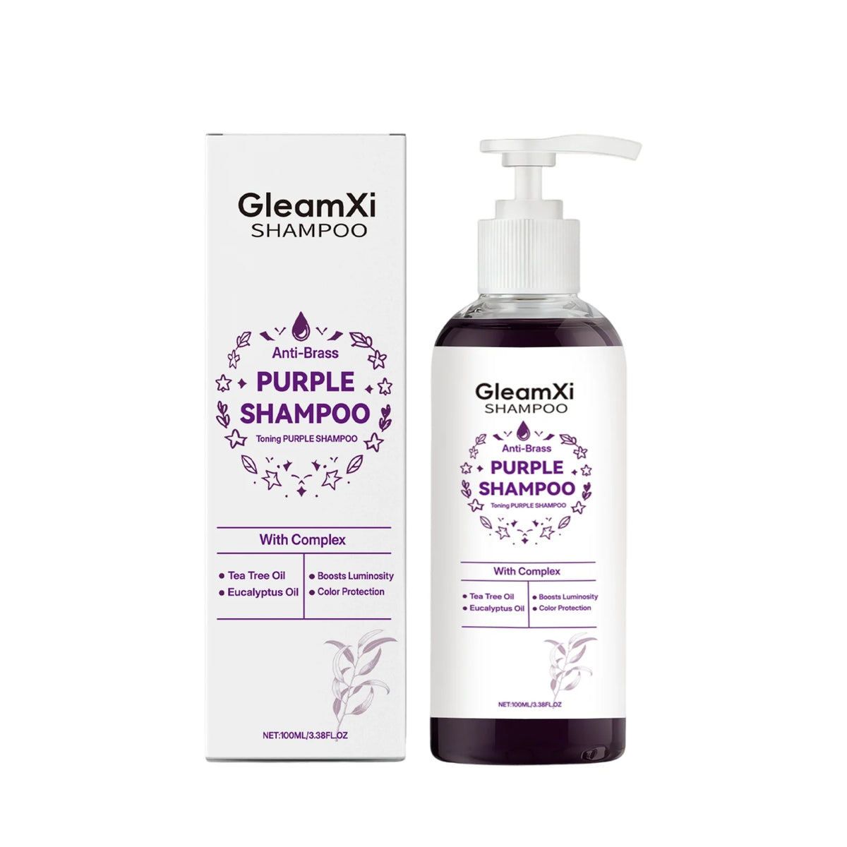 Purple Smooth Shampoo - Gently cleanses, adds volume, refreshes, moisturizes, and leaves hair shiny and nourished