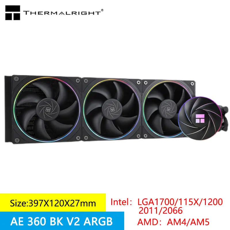 Thermalright Aqua Elite 360 V2 integrated water cold radiator supports multi -platform Intel LGA1700/115X/AMD AM4/AM5/AM5