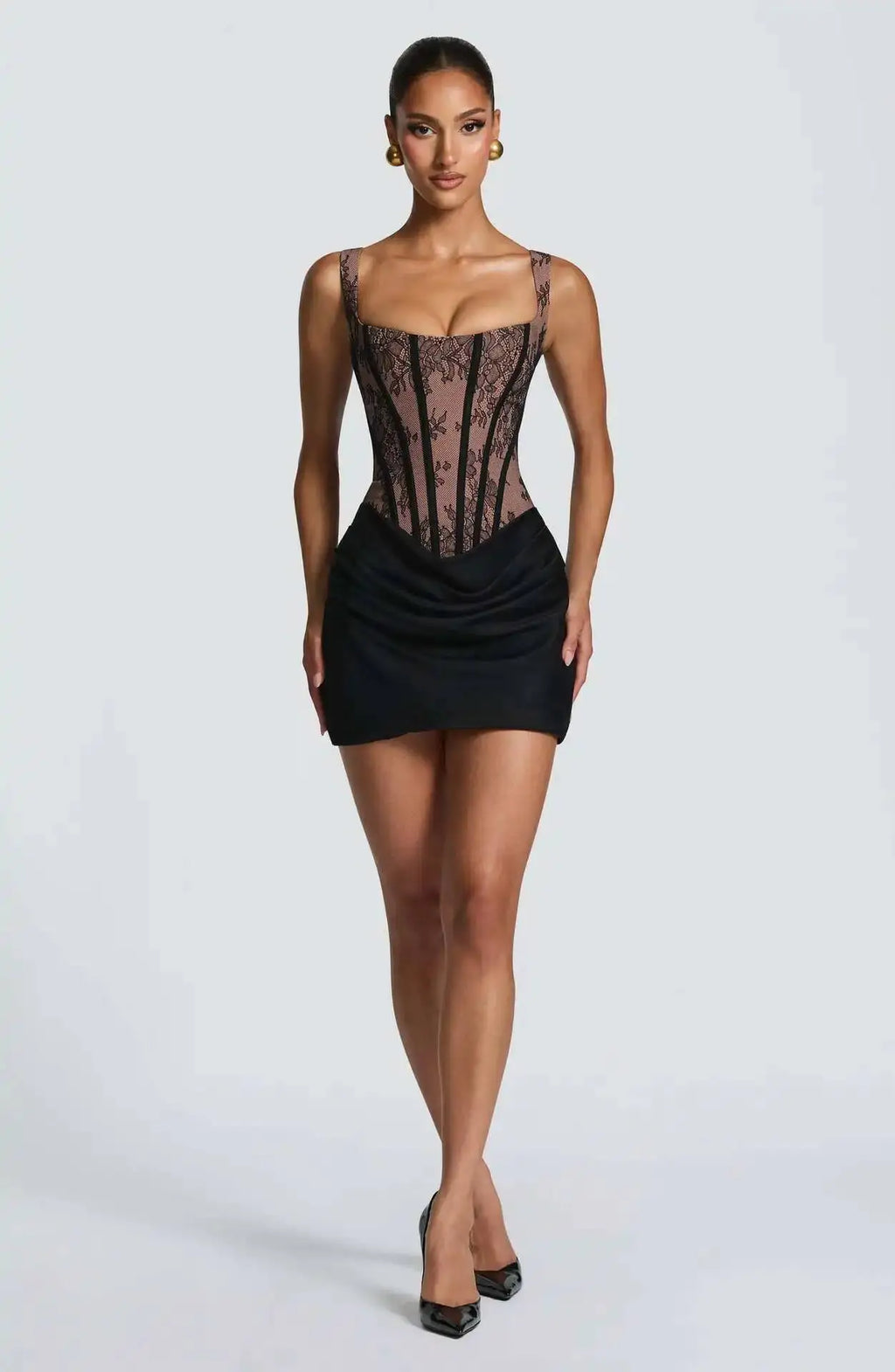 Avrilyaan Strapless Spaghetti Strap Sexy Dress Women Lace Patchwork Party Dress Bandage Backless Mini Summer Dress Vestidos