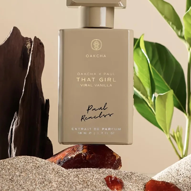 OAKCHA neutral perfume, pink sweet fragrance Bergamot, Jasmine, Vanilla, Yuchuang, Wood, 50ml