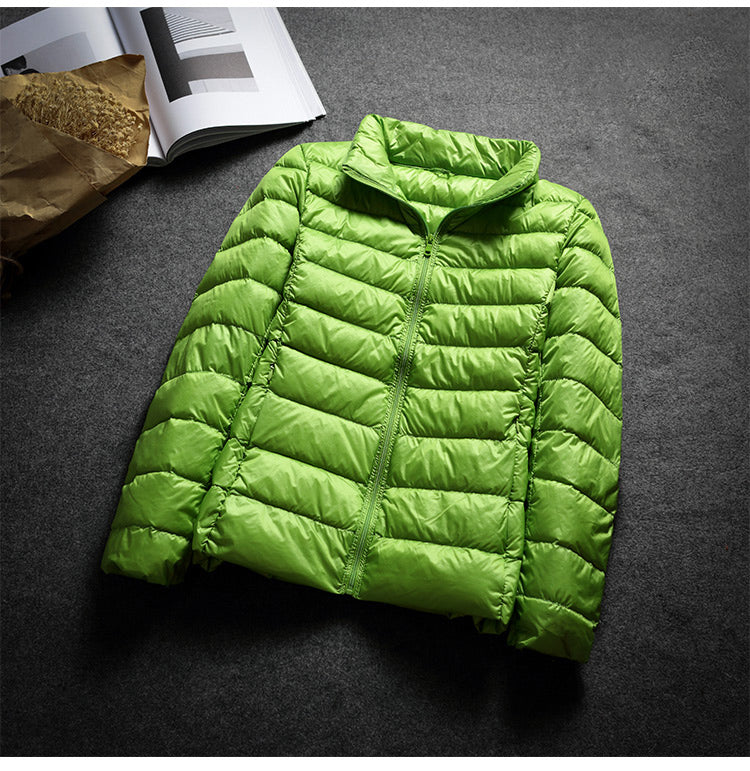 Schinteon Ultralight White Duck Down Jacket Spring Autumn Warm Slim Zipper Women Fashion Light Down Coat 13 Colors S-7XL