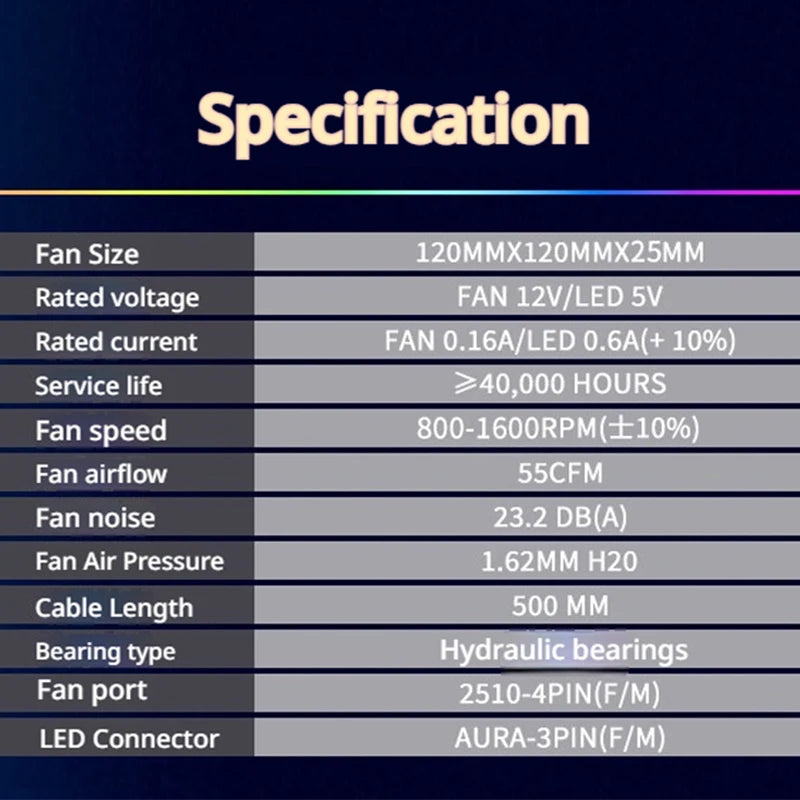 Veebyte XY 120/240/360 Building Block Wireless Splicing Fan 120mm PC Fan PWM Speed Control ARGB 12V Large Air Volume Chassis Fan