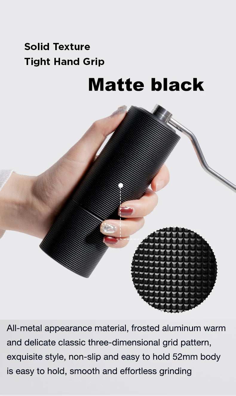 TIMEMORESTORE Chestnut C3 Manual Coffee Grinder S2C Burr High Quality Portable Hand Grinder With Double Bearing Positioning