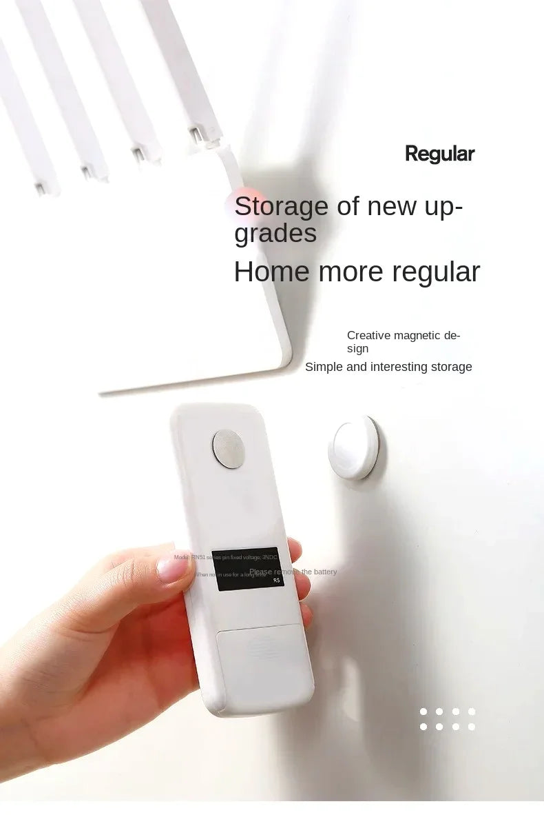 Magnetic Remote Control Holder Wall Mount Adhesive Remote Control Holder Strong Hold Tv Remote Holder for Home Office
