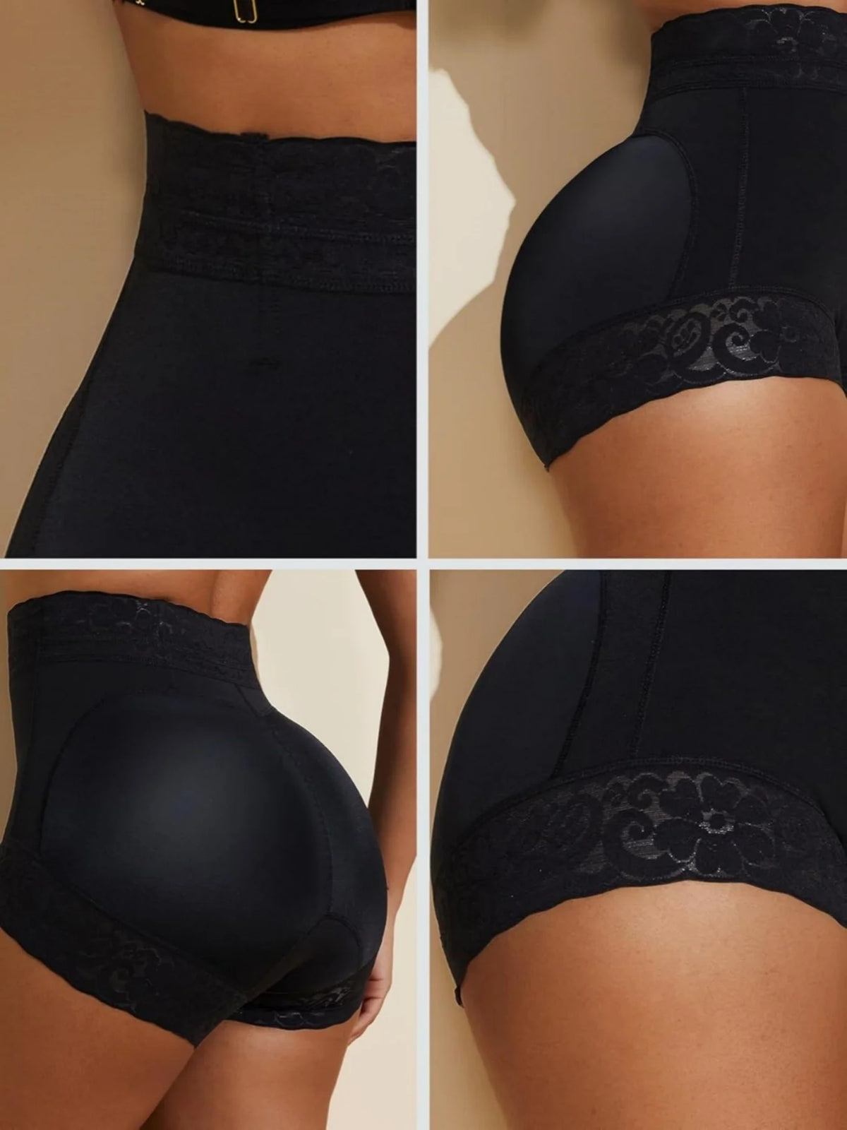 Women's Waisted Butt Lifting Shapewear Body Shaper Briefs with Tummy Control And Compression Shorts