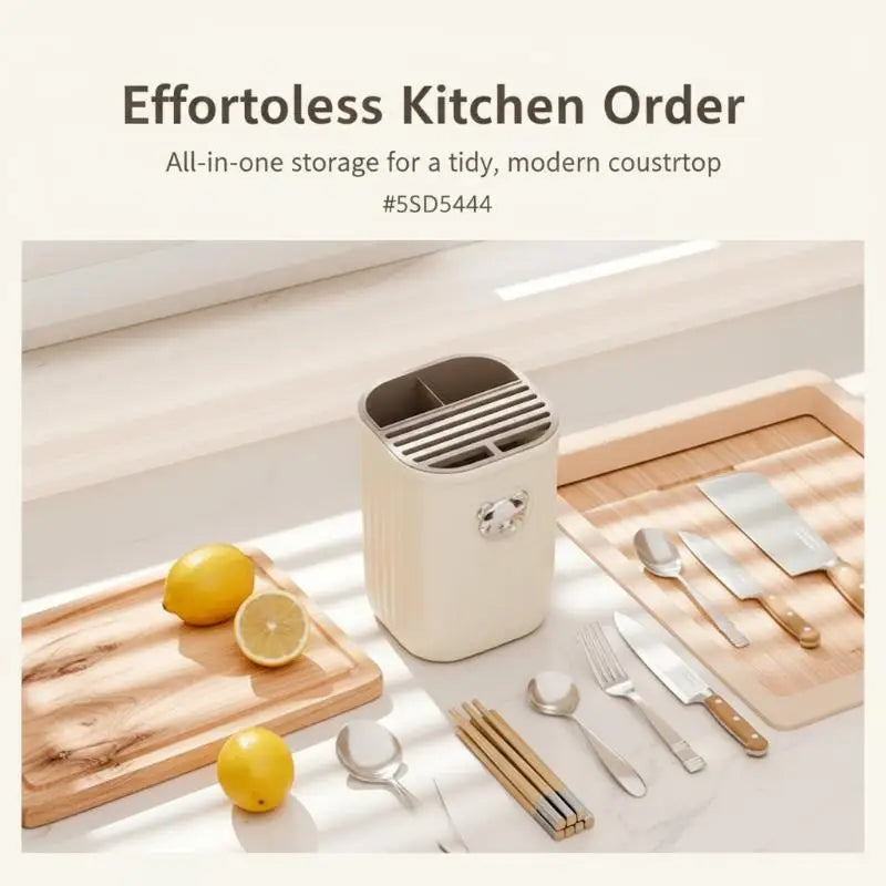 Multifunctional Kitchen Tool Holder Organize Utensils Space-Saving Durable Storage Box