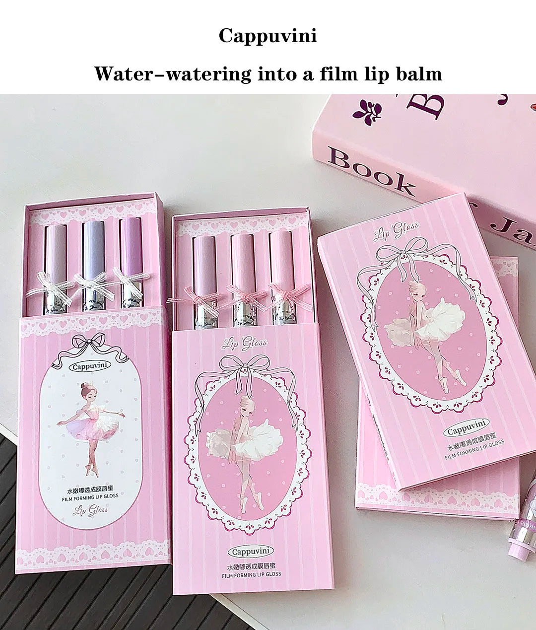 Halo-dyeing Tinted Lip Gloss Crystal Jelly Moisturizing Waterproof Mirror Water Glass Lip Gloss Transparent Color Cosmetics Gift