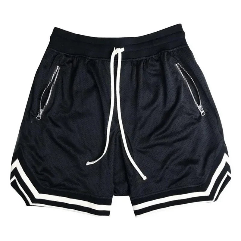 2026 NEW Summer Basketball Men Loose Sport Shorts Quick Drying Mesh Sports Five-point Pants Oversized Sports Shorts
