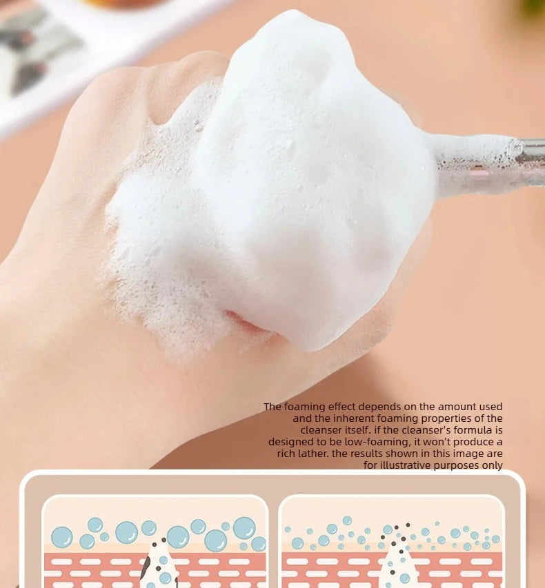 Facial Cleanser Brush Soft Face Massage Fan Wash Brush Pore Cleanning Exfoliating Beauty Face Mask Brush Portable Skin Care Tool