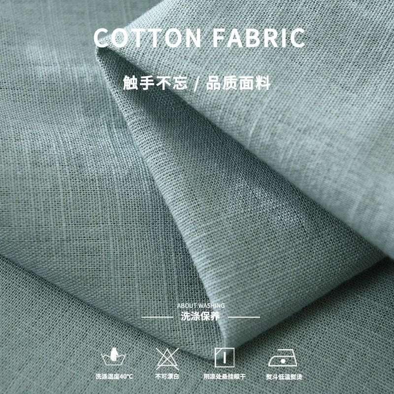 7369 Cotton Linen White Shirt for Men Good Quality Solid Color Simple Basic Long Sleeve Loose Casual Lapel Blouse Breathable Top