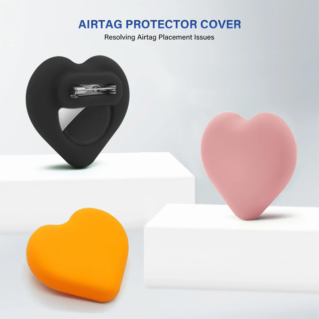 New AirTag Hidden Holder for Kids,Silicone AirTag Case with Safety Pin,Tracker Anti-Lost Cover for Kids,Elderly,Luggage,Clothing