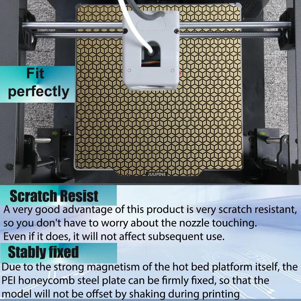 For Flashforge Adventurer 5m Bed PEO PET Spring Steel Sheet 235x235 Double Sided Heat Bed For Flashforge Adventurer 5m Pro